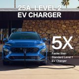 Level 2 Portable EV Charger (240 Volt, 25ft Cable, 25 Amp), Electric Vehicle Charger Plug-in EV Charging Station with NEMA 10-30P