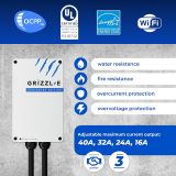 Grizzl-E Smart Level 2 240V / 40A Electric Vehicle (EV) Charger, Metal Case UL Tested and Certified, Indoor/Outdoor Electric Car Fast Charging Station, NEMA 6-50, Avalanche