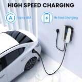 NEXPOW Level 2 EV Charger, Max 48A Adjustable Current Electric Vehicle Charging Station, Suitable for All J1772 EV, with NEMA 14-50 Plug, 240V Smart Home EVSE with 25FT Cable and WiFi Enabled