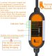Electric Vehicle Charging Station,EV Charger, Portable Aluminum Alloy EV Charger with Extension Cord Overvoltage Protection Carry Bag