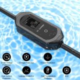 JX-E Level 2 EV Charger, Portable SAE J1772 Electric Vehicle Charger Plug-in Home Outdoor EV Charging Station with NEMA 14-50 Plug, Adjustable Current/Timing Delay, 32 Amp 240 Volt, 25FT