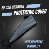 EV Charger Holder + Cover | Accessory for Electric Vehicle Charging Stations | Electric Vehicle Charging Equipment | Electric Vehicle Charging Station Accessories (Curved)