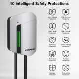 AVAPOW Level 2 EV Charger, Up to 48amp with App Control, 25ft Wall Electric Vehicle Charging, Set Current, Delay Charging, RFID Unlocking, NEMA 14-50 Plug, Electric Car Charger Fit for J1772 EVs