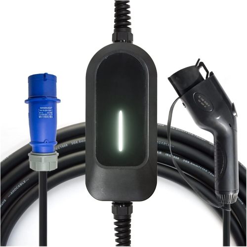 Electric Vehicle Charging Stations Car Portable EV Charger Electric Vehicle Type 1 Plug 32A 5m Level 2 Controlle Charging Stations (Color : with Screen, Size : Type1)