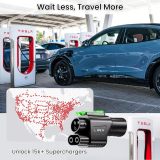 Patented NACS to CCS Adapter, Tesla DC Charging Station Adapter for Ford R1V1AN GM Electric Vehicles,Tesla to CCS adapter DC Fast Charging,Fast Charge CCS1 EV Battery at Tesla Superchargers