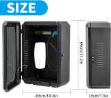 Charger Station Protection Box for Tesla,Fits Most EV Car Charger Including Tesla Waterproof and dustproof Indoor/Outdoor Wall-Mounted Charging Station Box Black