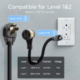 2024 Level 2 EV Charger[32A 7.2kW 110V-240V], Portable EV Charger Level 2 with NEMA 14-50P&5-15 Adapter, 32A/16A/13A/10A/8A Adjustable & Delay Charge 1-15H Electric Vehicle Charging Stations