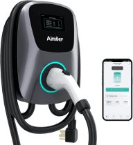 EV Charger Level 2, 48A 240V Electric Vehicle Charger with NEMA 14-50 Plug, 25ft-Cable ETL Listed Home/Outdoor EV Charging Station with WiFi APP & Delay Timer, for j1772 EVSE Cars