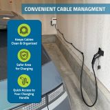 EV Charging Cable Management Kit, Ceiling and Wall Mount EV Cable Holder, for Level 2 Chargers, Organize Your EV Charge Cable and Improve Electric Vehicle Charging at Home