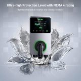 Autel Home Smart Electric Vehicle (EV) Charger, 50 Amp Level 2 Wi-Fi and Bluetooth Enabled EVSE 4G Touch Screen, with in-Body Holster and 25-Foot Cable Silver