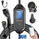 2024 Level 2 EV Charger[32Amp 7.2kW 110V-240V], 25FT Electric Vehicle Charger WiFi Enabled, Portable Electric Vehicle Charging Stations with NEMA 14-50 Plug & 5-15 Adapter