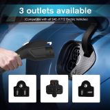 Level 1-2 Electric Vehicle Charging Cable 3.6KW 16A EV Portable Charger 20ft Cable NEMA 6-20/5-15 Plug Current Adjustable EV & Plug-in Hybrid Car Charger for SAE_J1772