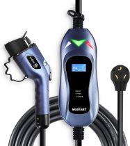 Level 2 Portable EV Charger (240 Volt, 25ft Cable, 25 Amp), Electric Vehicle Charger Plug-in EV Charging Station with NEMA 10-30P