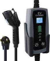 Level 2 Portable EV Charger, 16 to 40 Amp, 240 Volt, 25ft Cable, Upgraded Portable EV Charging Cable Faster Charging Station, Electric Vehicle Charger Compatible with All EV Cars NEMA 14-50P