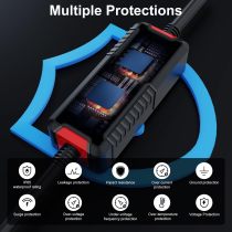 JX-E Level 1&2 EV Charger, Portable Level 2 Electric Vehicle Charger with 25FT Cable Home EV Charging Sation for All SAE J1772 EVs, NEMA 6-20 & NEMA 5-15 Plug, 16Amp, 110V-240V