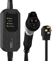 Skysword Level 2 EV Charger, 240V 16A 25FT Portable EVSE, NEMA 14-50 Plug Electric Vehicle Charging Station