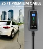 Level 2 Portable EV Charger, 16 to 40 Amp, 240 Volt, 25ft Cable, Portable EV Charging Cable Faster Charging Station, Electric Vehicle Charger Compatible with All EV Cars NEMA 14-50P