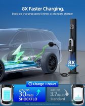 G1 Level 2 EV Charger(40Amp, 240V, NEMA 14-50P), Portable Electric Car Charger Adjustable Current/Timing Delay, 20FT Cable, Plug-Play EV Charging Station Wall-Mounted Home EVSE SAE J1772 EVs