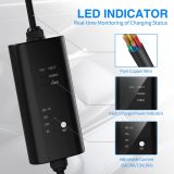 Portable EV Charger, NEMA 5-15 110v-120v Level 1 EV Charger,Adjustable Amp 6A/10A/13A/16A with 16.4Ft Cable, Home Electric Car Charger Stations for J1772 EVs, Tesla Need Adapter