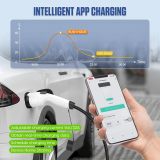 MR CARTOOL S311 Level 2 Electric Vehicle Charging Stations, APP Control EV Charger with 26FT Electric Car Charger Cable, 32A Smart EV Charger Compatible with All EV