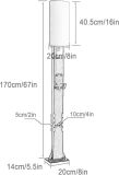 EV Charger Pedestal Tesla Charger Stand, Electric Vehicle Charging Stations, Support Pole for EV Charging Station, Corrosion Resistance EV Charger Stand(Black,170cm/67in)