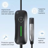 Electric Vehicle Charging Stations for Tesla,16 Amp 110V /240VMobile Charger Connector for Tesla NEMA 6-20 Plug NEMA 5-15 Adapter, Portable Home Charger Compatible with Models X/Y/3/S