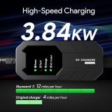 Skysword Ⅱ Level 2 EV Charger, 240V 16A 25FT Portable EVSE, NEMA 6-50 Electric Vehicle Charging Station