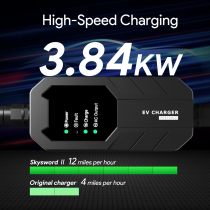 Skysword Ⅱ Level 2 EV Charger, 240V 16A 25FT Portable EVSE, NEMA 6-50 Electric Vehicle Charging Station