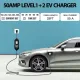 Level 2 EV Charger (50 Amp, 240V, NEMA 14-50P) with 25FT Cord, Adjustable Portable Electric Vehicle Charging Station for SAE J1772 Cars, Fast and Convenient for Indoor/Outdoor, UL Certified