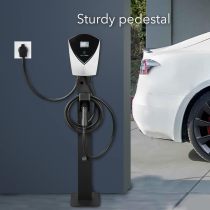 Lectron Electric Vehicle Charger Pedestal Stand - Support Pole for V-Box EV Charging Station
