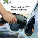 Lectron Bundle - V-Box 48 Amp Electric Vehicle Charging Station & Black Tesla to J1772 Charging Adapter, Max 48 Amp & 250V