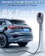 Level 2 EV Charger 48 Amp: 50a Level 2 Wall Connector for Home - 25ft Cable Outdoor Indoor EV Charger Level 2 - with5GWiFi Enabled Electric Car Charger 240V Electric Vehicle Charging Stations
