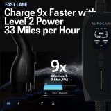 Level 2 EV Charger 40A 240V with J1772 NEMA 14-50P 9.6KW Wall Mounted Portable Electric Vehicle Charging Station with TSL High-end Adapter and 25ft Cable Adjustable Current Timing Delay