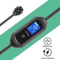 VOLTORB Level 2 Electric Vehicle EV Charger for J1772 Charging Adapter Home‘s NEMA 14-50 (32 Amp/240 Volt/ 20 ft Cable UL Listed) EV Charges 6X Faster