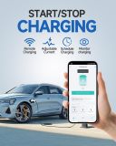 Level 2 EV Charger 48Amp 240V NEMA 14-50 Plug: Electric Vehicle Charging Station with APP Control, WiFi Enabled EVSE, RFID Card - Compatible with Tesla and All EV Brands