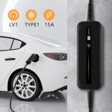 BESENERGY 15A EV Charger, Level 1+2 J1772 EVSE 20ft Home 110V-240V IP65 Portable Charge Station Compatible with All EV Cars.(Black)