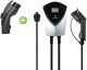 Lectron Bundle - V-Box 48 Amp Electric Vehicle Charging Station & Black Tesla to J1772 Charging Adapter, Max 48 Amp & 250V