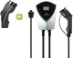 Lectron Bundle - V-Box 48 Amp Electric Vehicle Charging Station & Black Tesla to J1772 Charging Adapter, Max 48 Amp & 250V