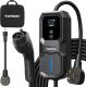 TOPDON Level 2 EV Charger, 32Amp 240V Portable Electric Vehicle Charger with 25 ft Charging Cable NEMA 14-50 Plug/NEMA 5-15 Adapter for SAE J1772 EVs, PHEVs