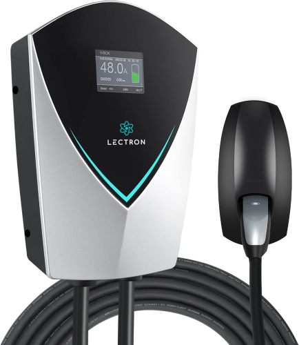 Lectron V-Box 48A Level 2 Tesla Charger - Tesla Home Charging Station with NEMA 14-50 Outlet/Hardwired - 11.5 kWh, 48A Max, 240V