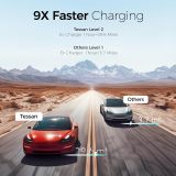 Level 2 EV Charger, TESSAN Hardwired Electric Vehicle Fast Charging Station, 48A/240V Smart EV Chargers Equipment App Control Wi-Fi & Bluetooth, 25ft Cable with Holder for Indoor Outdoor Home