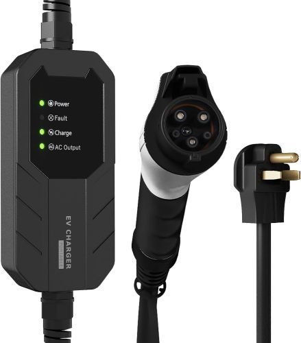 Skysword Ⅱ Level 2 EV Charger, 240V 16A 25FT Portable EVSE, NEMA 6-50 Electric Vehicle Charging Station