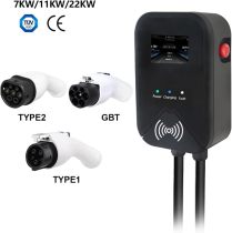 Level 2 EV Charger for Home, 48 Amp, 240V, NEMA 14-50 Plug EV Charger Level 2, J1772 Charger, 25FT Cable Electric Vehicle Charging Stations, Bluetooth & WiFi Enabled,Current Adjustable