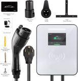 Level 2 EV Charger 48Amp, 240V,11.5KW 25 FT Electric Vehicle Charging Station with NEMA 14-50 Plug and SAE J1772 Smart APP,Scheduled Charging,Flexible 25-Foot Cable