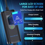 40 amp EV Charger Level 2 Portable EV Charging Station with 25FT Cable, 240V, NEMA 14-50 Plug with SAE J1772 Fast Charging for Indoor/Outdoor