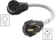 AC WORKS Electric Vehicle Charging Adapter for Tesla Use (14-30 4-Prong Dryer to Tesla)