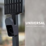 VIVO Outdoor EV Charging Stand, Weather Protection Hood, Pedestal for Charging Station, Floor Mounted, All Weather, Electric Vehicle Pile, Stainless Steel, Black, STAND-EV01C