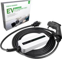 Morec 15A EV Charger Level 1 NEMA5-15P ev Charging Cable 100V-120V Portable EVSE SAE J1772 Plug Home Electric Vehicle Charging Station Compatible with All EV Cars 6m (20 feet)