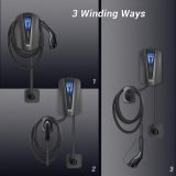 Tera Home EV Wall Charger: UL Listed Pure Copper 20FT Charging Cable    Level 2 Electric Vehicle Charging Station with Cable Holder up to 32A 240V, Easy Installation Q8