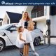 Level 2 240V LED Large Screen Home EV Charger, 32A Current Fast Electric Vehicle Charging Station and Cable, Indoor Outdoor Hardwired Charging Station for Tesla & J1772 Electric Cars